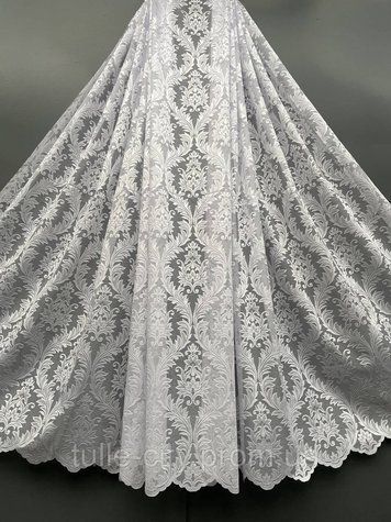 Короткий тюль, жакард, висота 180 см  46-к фото